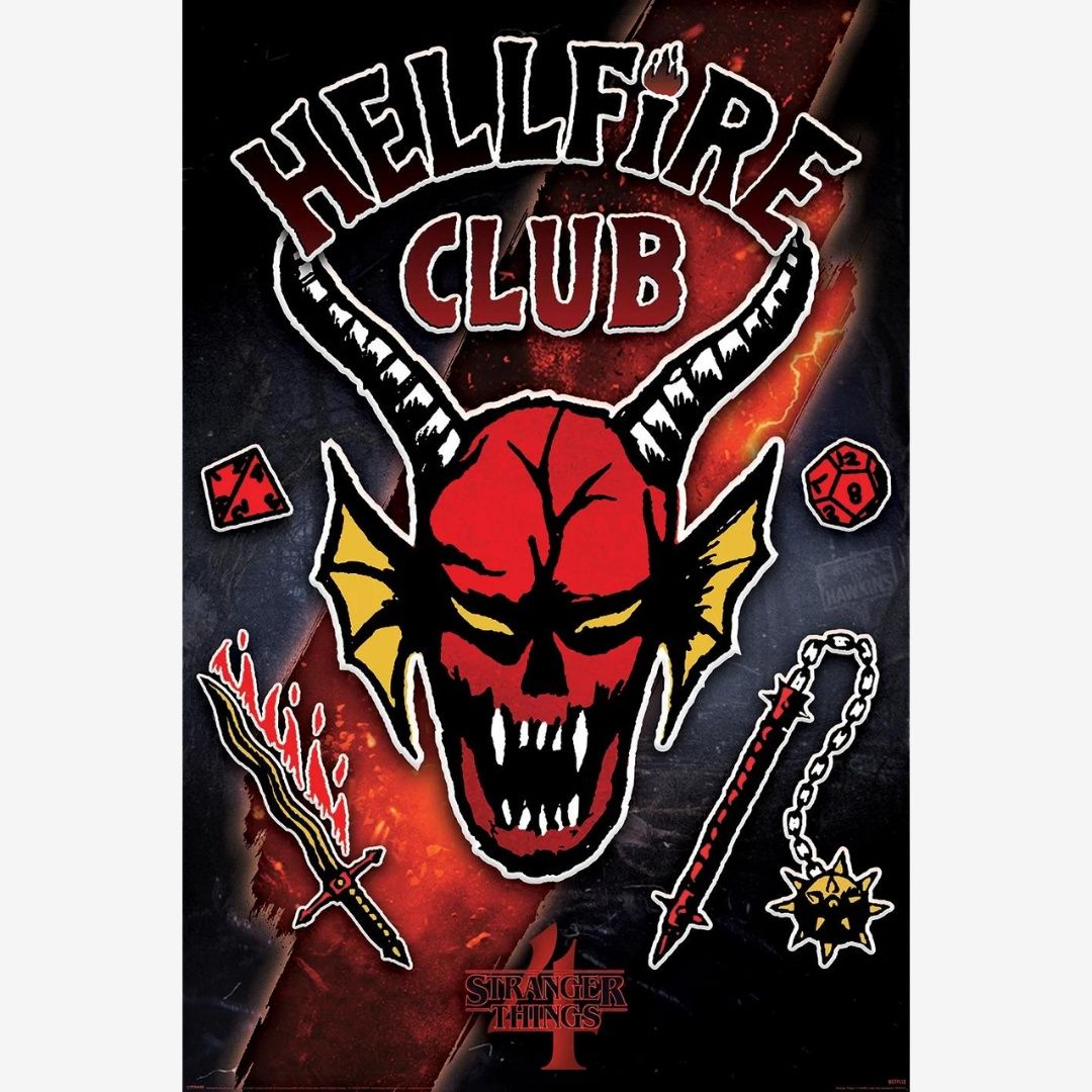 STRANGER THINGS 4 (HELLFIRE CLUB EMBLEM RIFT) MAXI POSTER (A66)