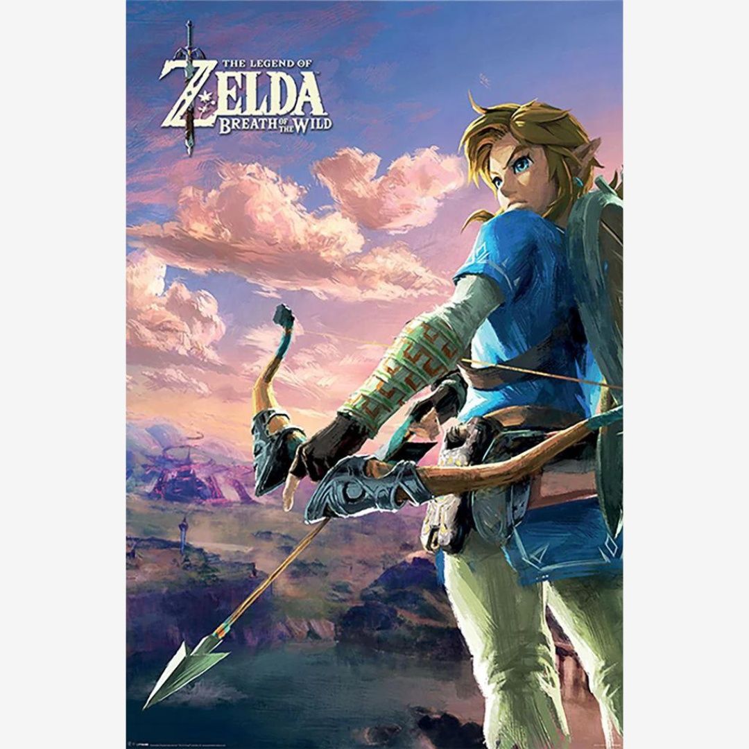 ZELDA BREATH OF THE WILD (HYRULE SCENE LANDSCAPE) (Q)