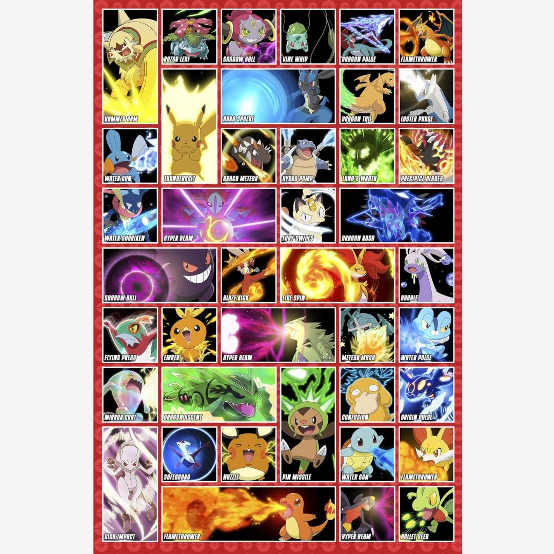 POKEMON MOVES MAXI POSTER (A37)