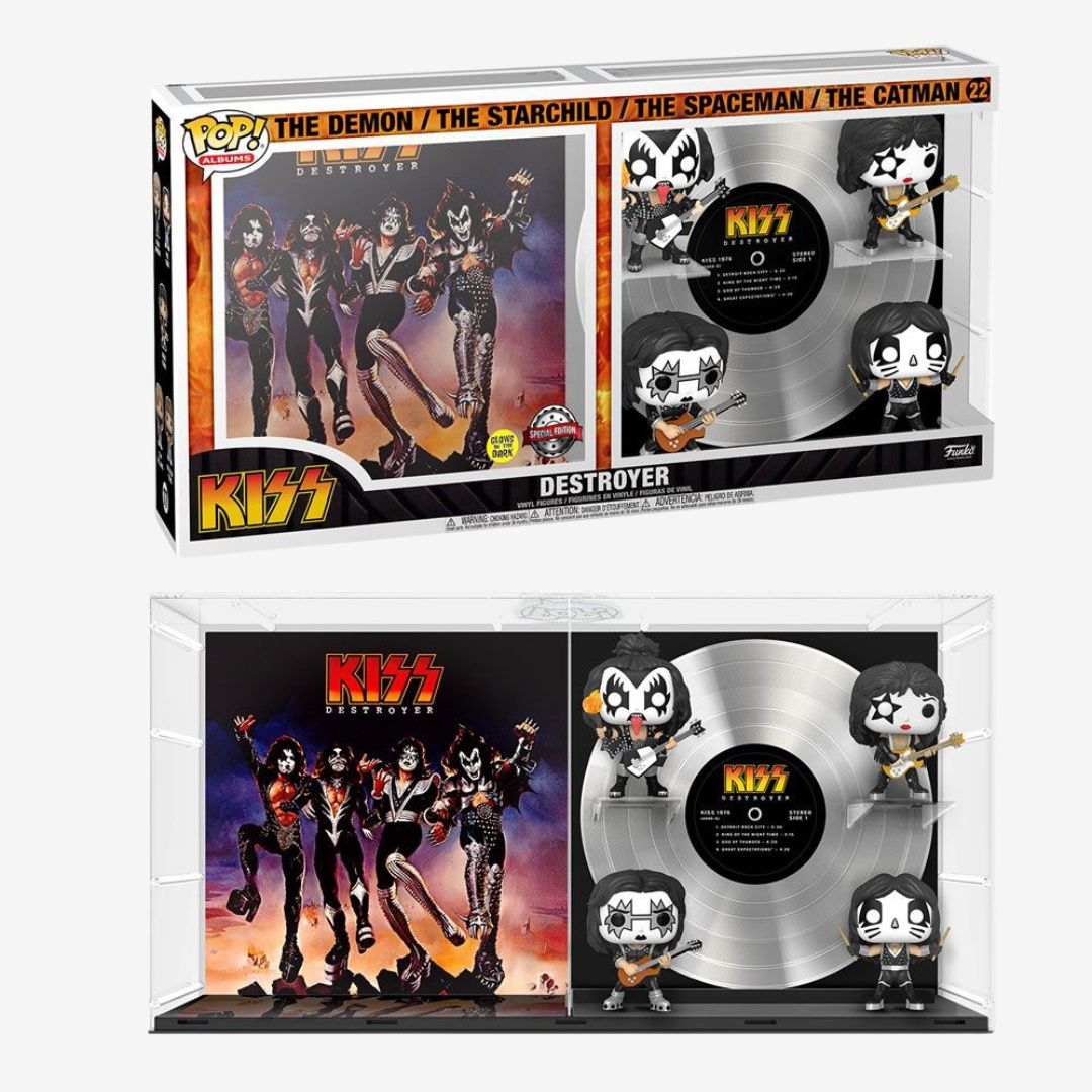 KISS POP! Albums Vinyl Figure 4-Pack Destroyer 9cm