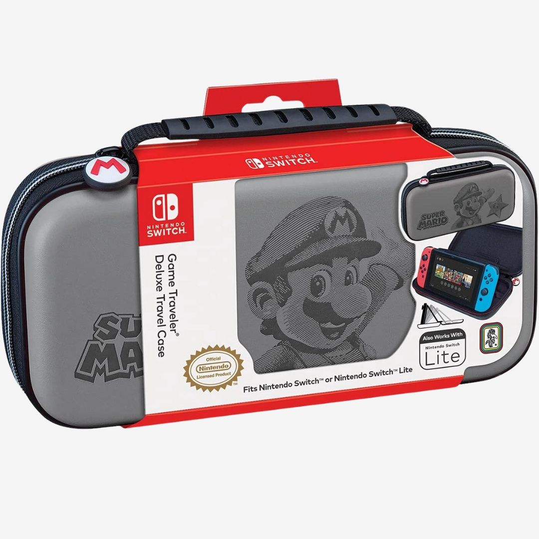 Nintendo Switch Official Mario Case Grey