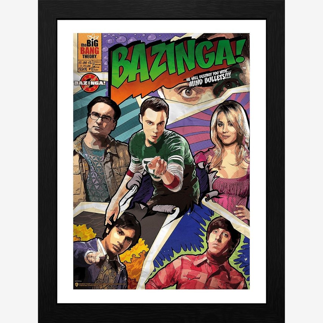 The Big Bang Theory Bazinga Framed Print