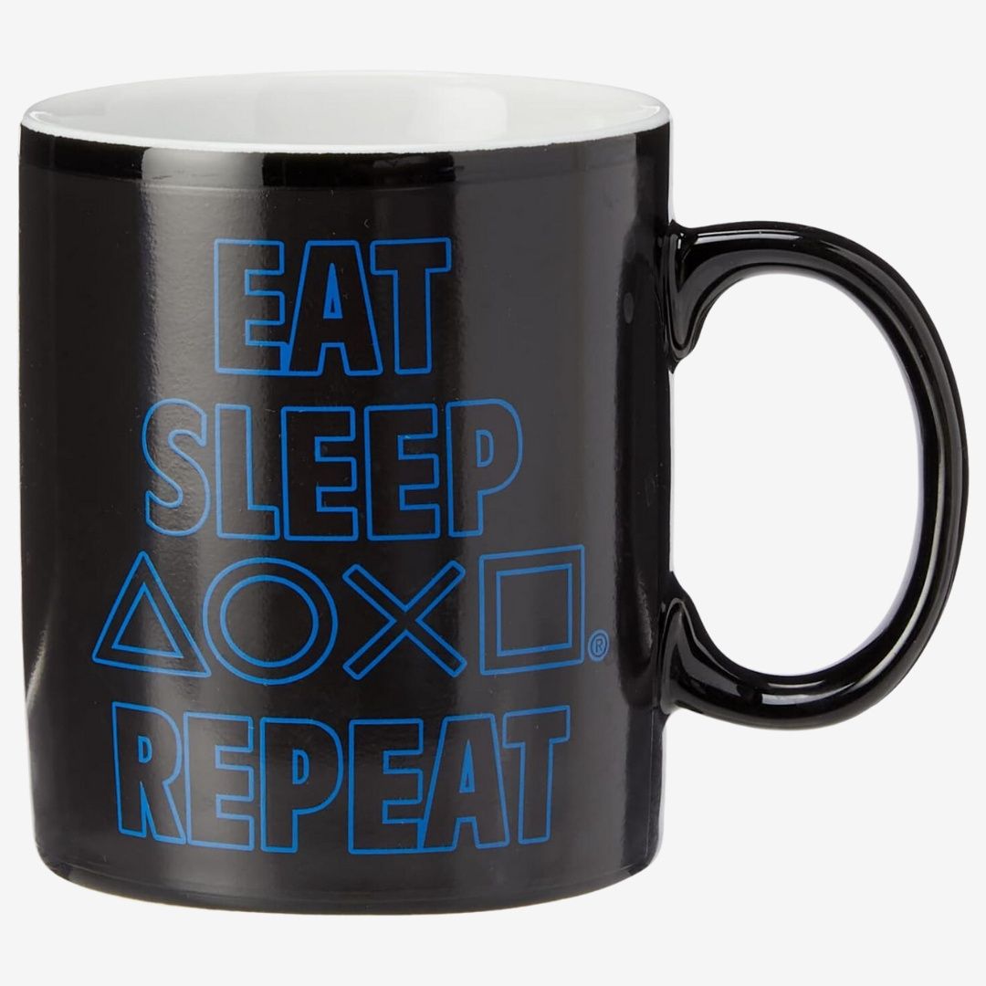 Playstation Eat Sleep Repeat Heat Change Mug