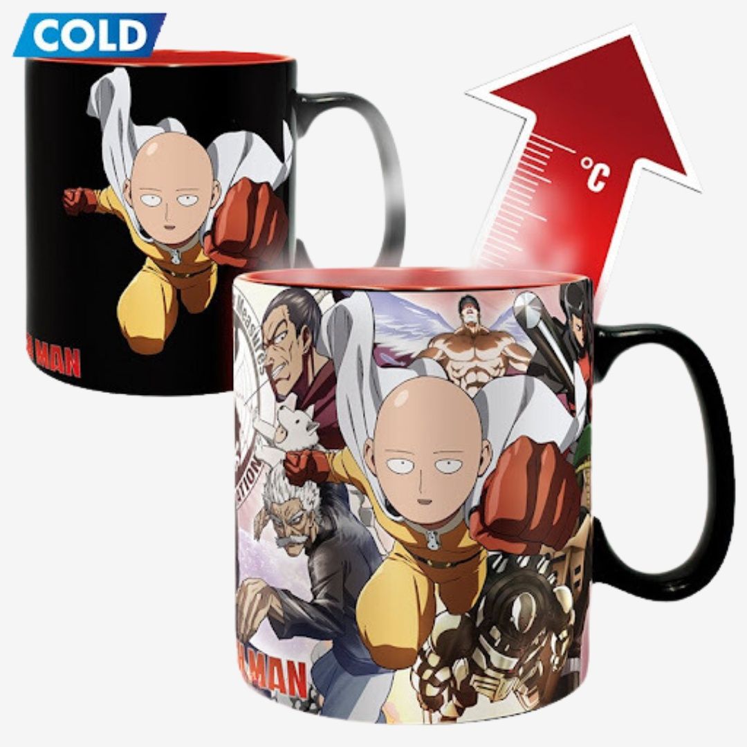 King Size One Punch Man Heroes Heat Change Mug