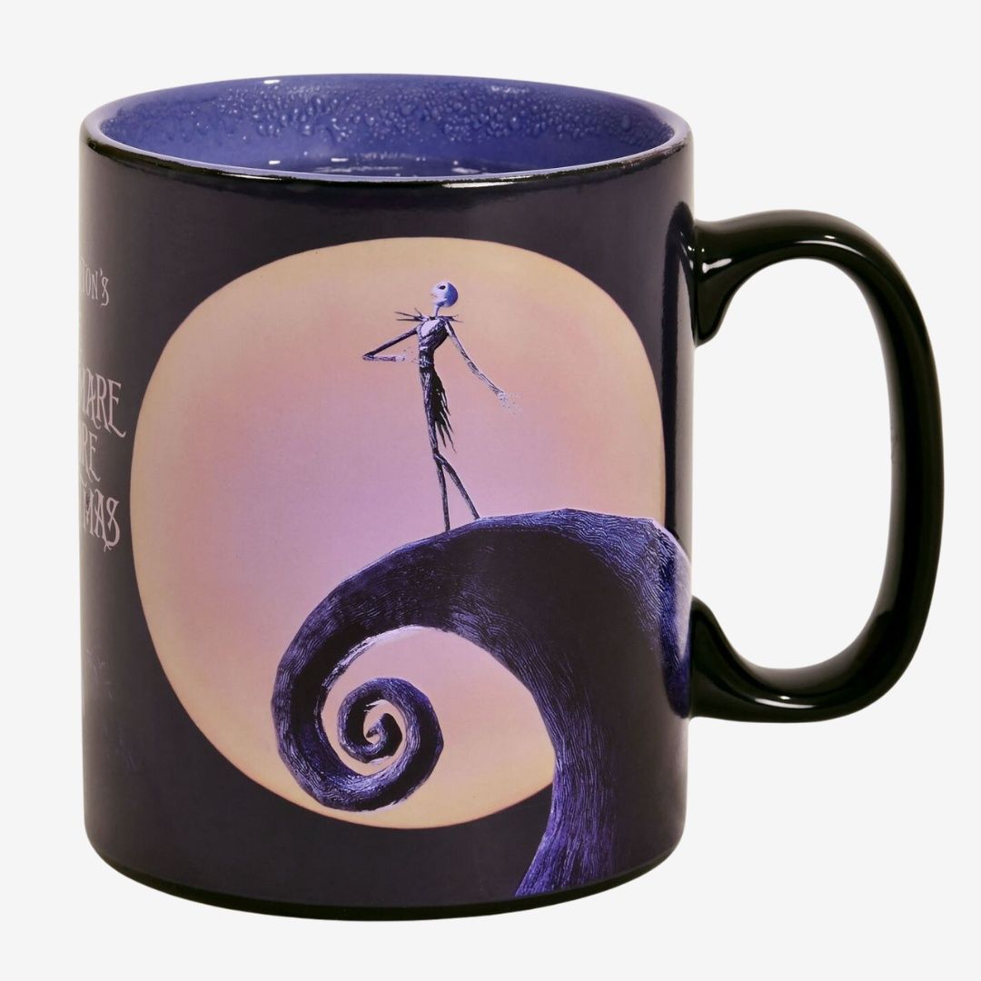 King Size Nightmare Before Christmas Jack &amp; Moon Heat Change Mug