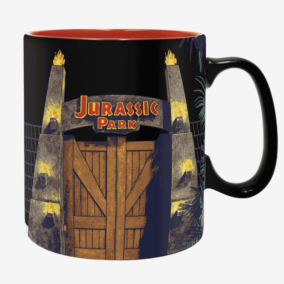 King Size Jurassic Park Gate Heat Change Mug