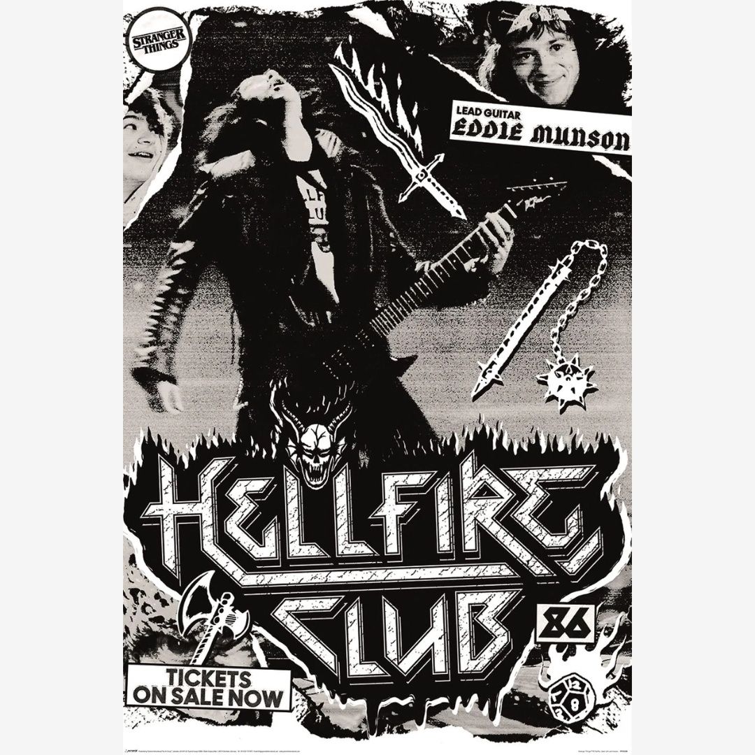 STRANGER THINGS (HELLFIRE CLUB EDDIE MUNSON 86) MAXI POSTER (H)