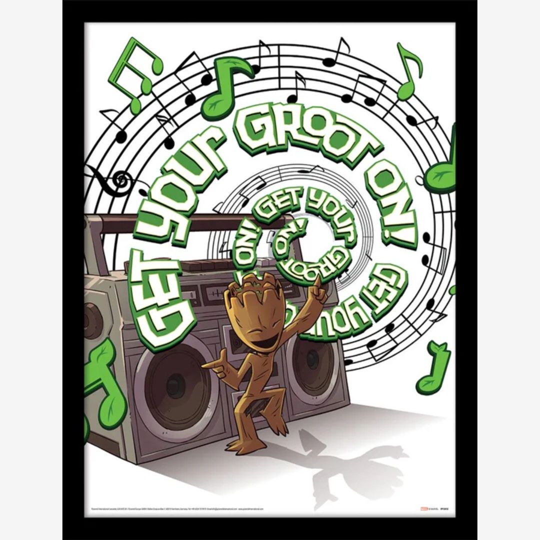 Guardians Of The Galaxy: Get Your Groot On Framed Print