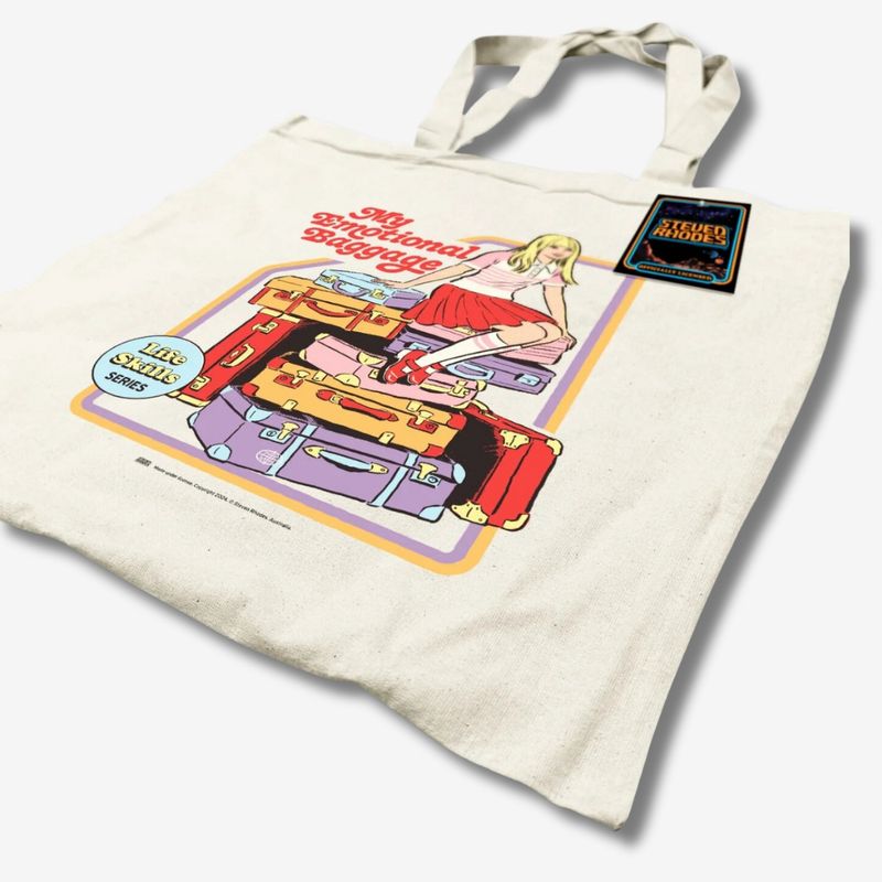 Steven Rhodes (My Emotional Baggage) Natural Tote Bag
