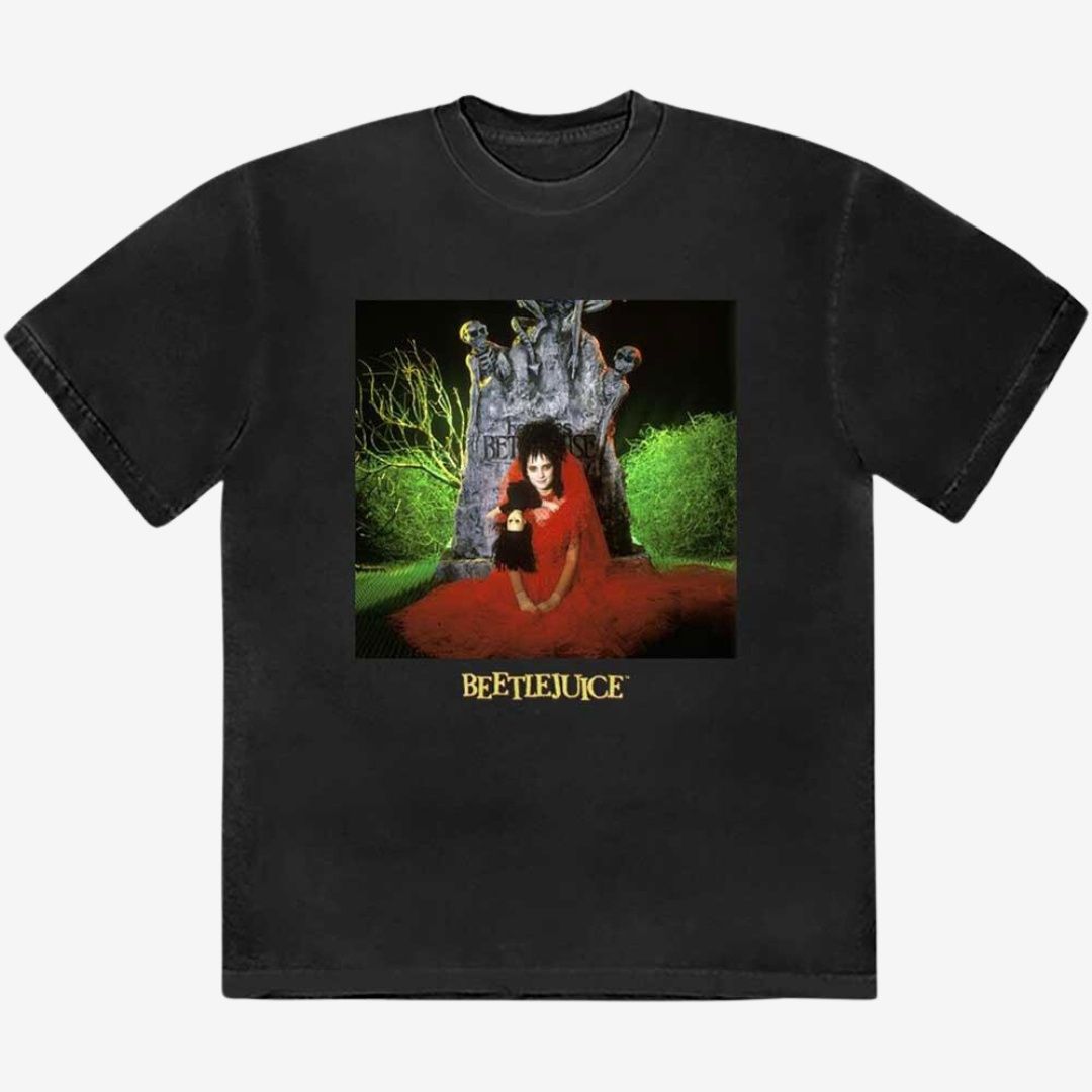 Beetlejuice Unisex T-Shirt: Lydia Grave, Size: Small