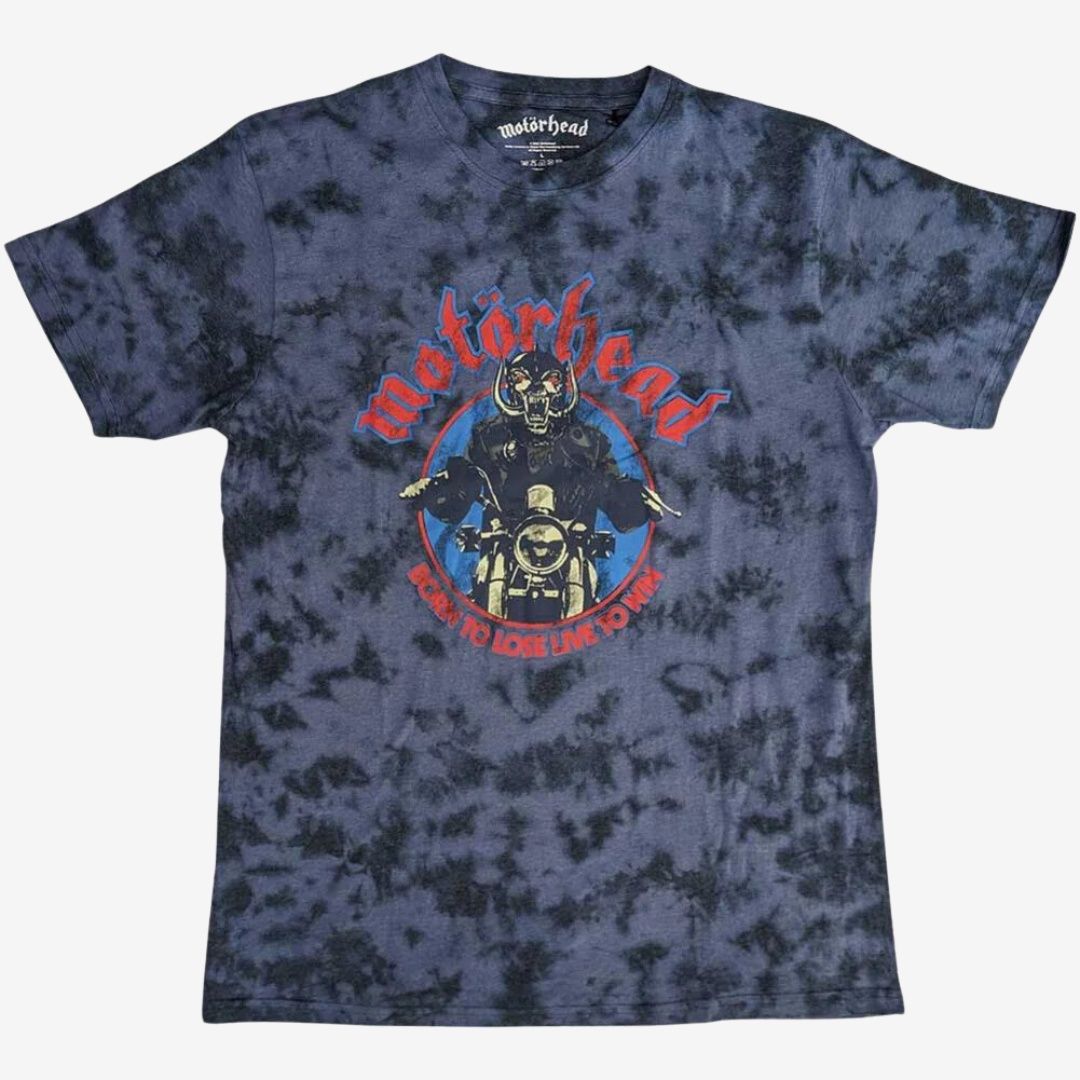Motorhead Unisex T-Shirt: Born To Lose Biker (Wash Collection), Size: Small