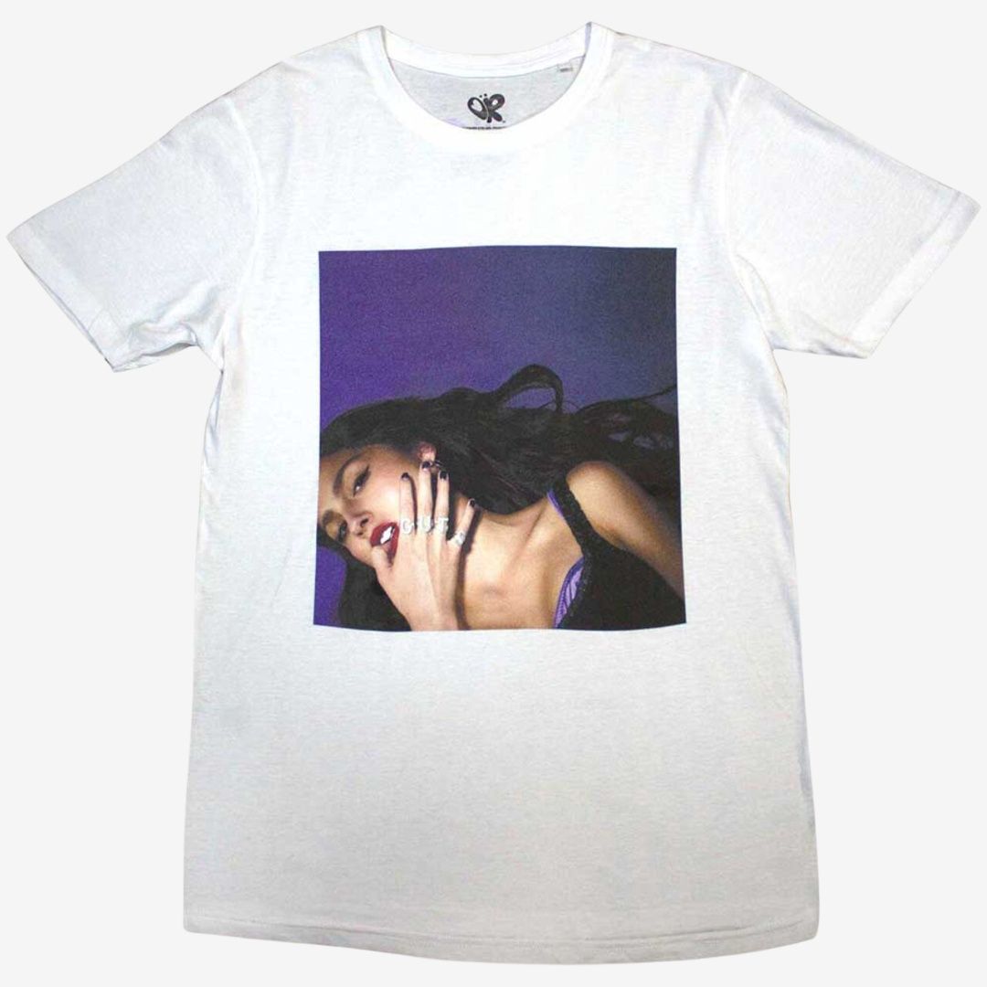 Olivia Rodrigo Unisex T-Shirt: Guts Album Cover (Back Print), Size: Small