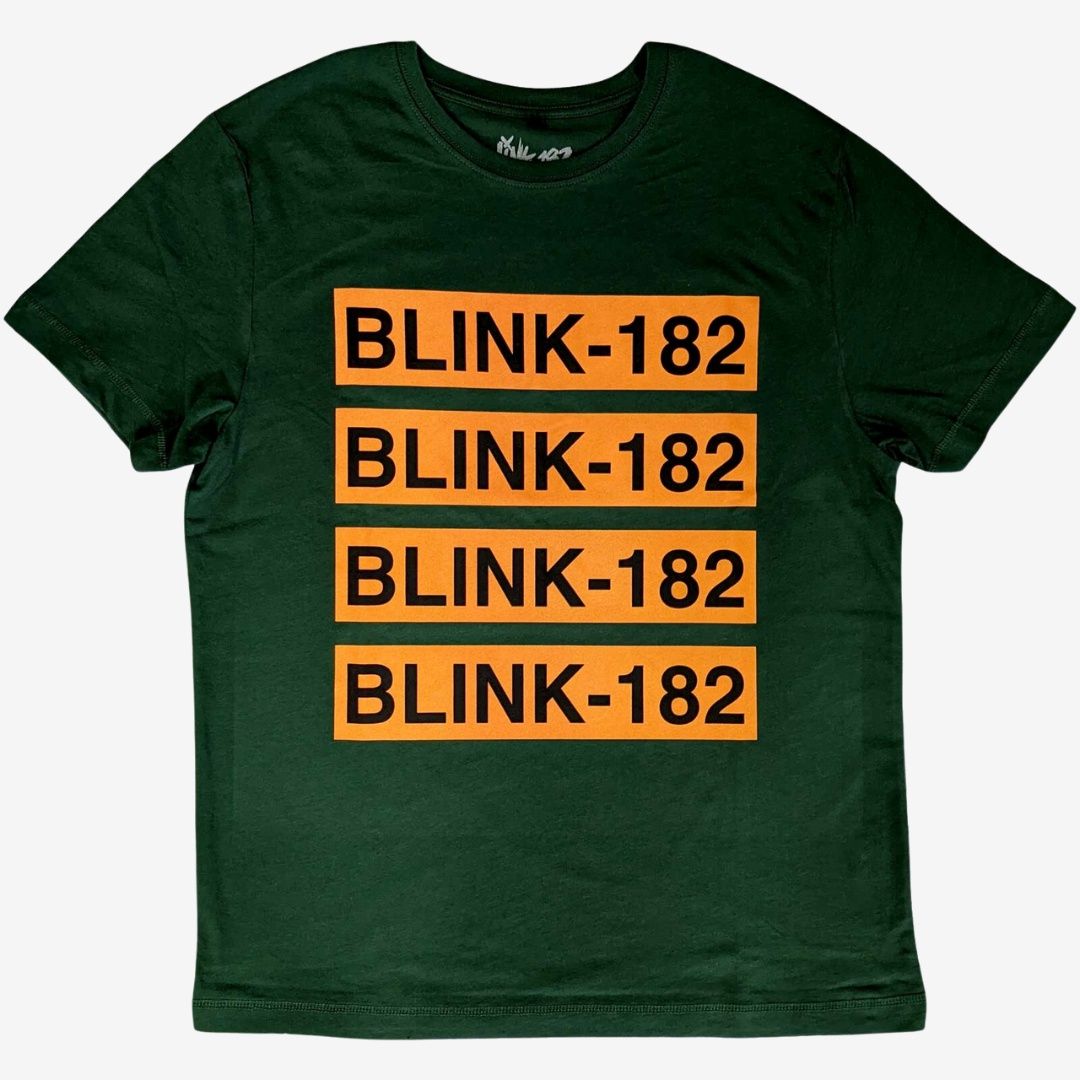 Blink-182 Unisex T-Shirt: Logo Repeat, Size: Small