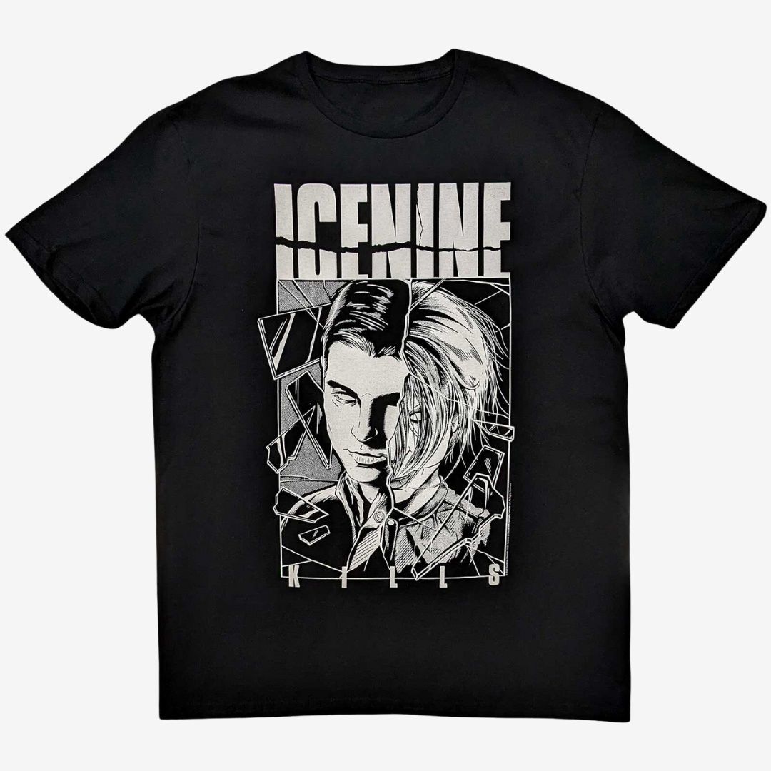 Ice Nine Kills Unisex T-Shirt: Shower Scene Split Face, Size: Small
