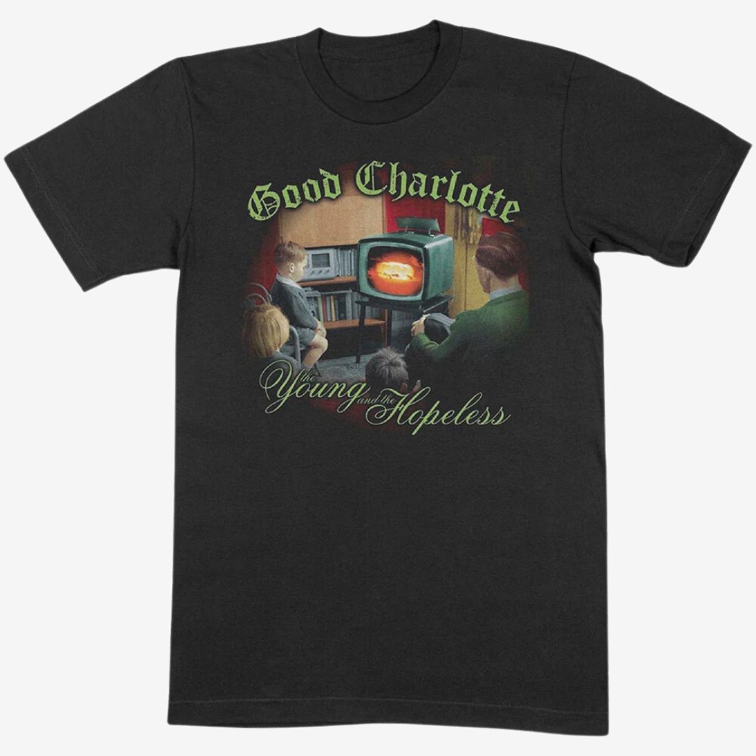 Good Charlotte Unisex T-Shirt: Young &amp; Hopeless, Size: Small