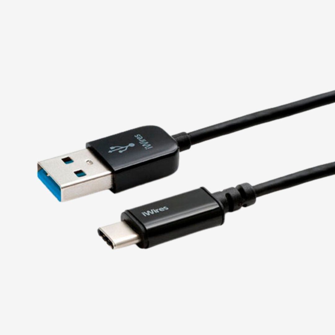 Techlink iWires USB-C Plug to USB-A 3.0 Plug - 1m