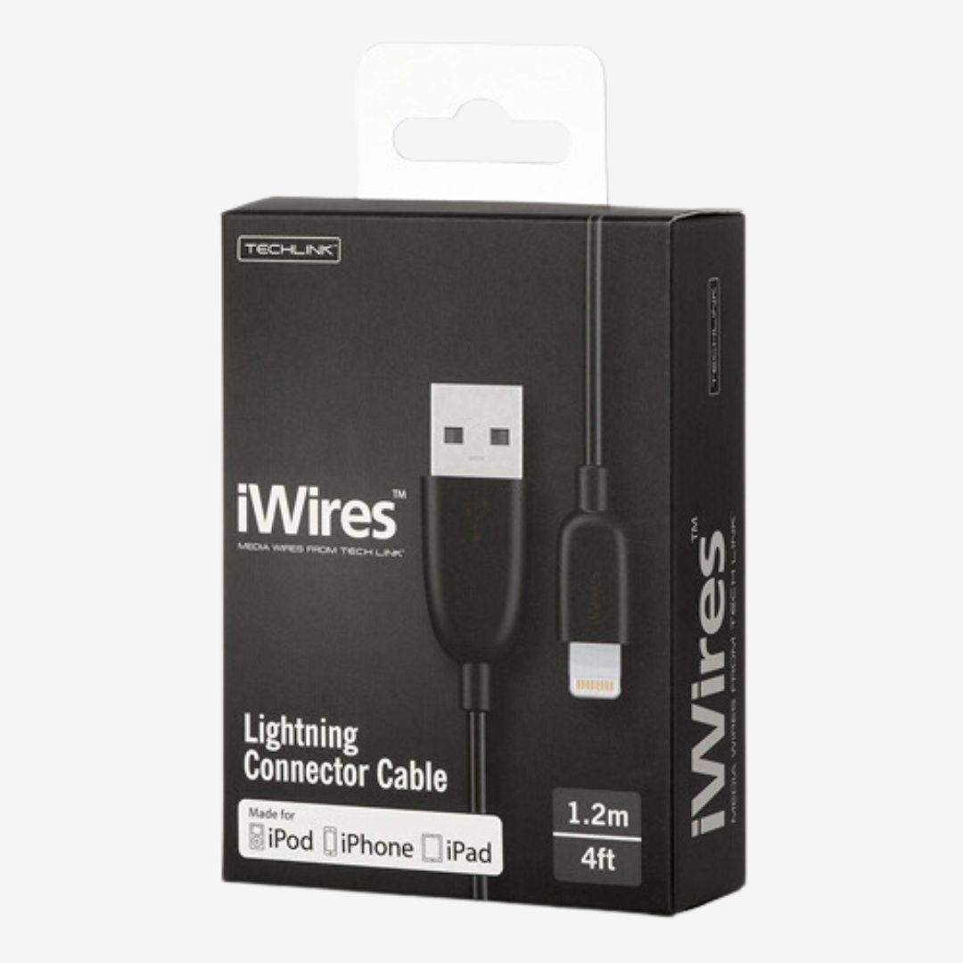 Techlink iWires Black Lightning Cable 1.2m