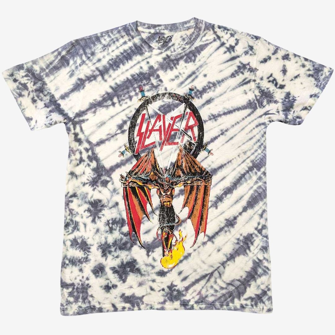 Slayer Unisex T-Shirt: Winged Crucifix (Wash Collection), Size: Small