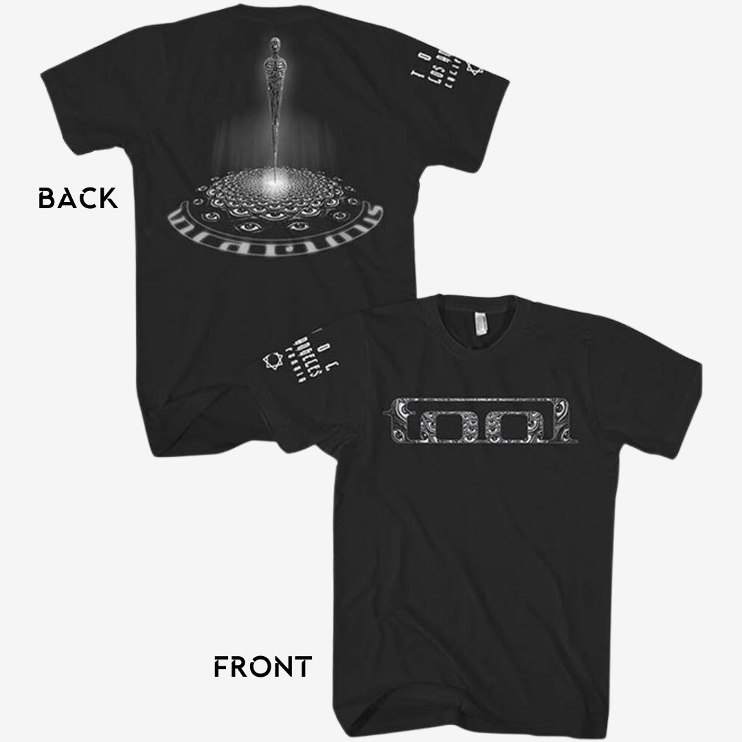 Tool Unisex T-Shirt: BW Spectre (Back &amp; Sleeve Print), Size: Small
