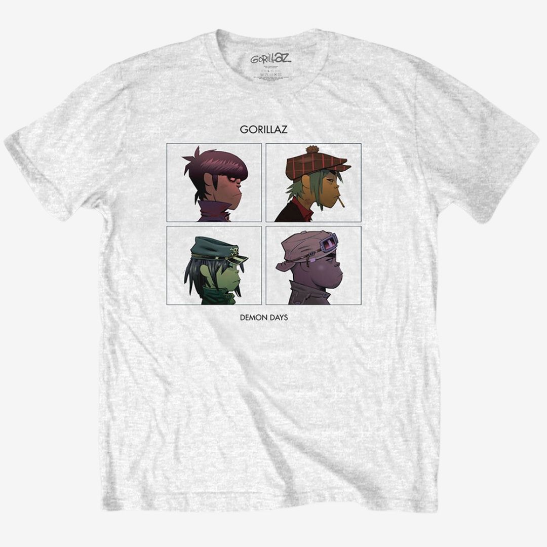 Gorillaz Unisex T-Shirt: Demon Days, Size: Small