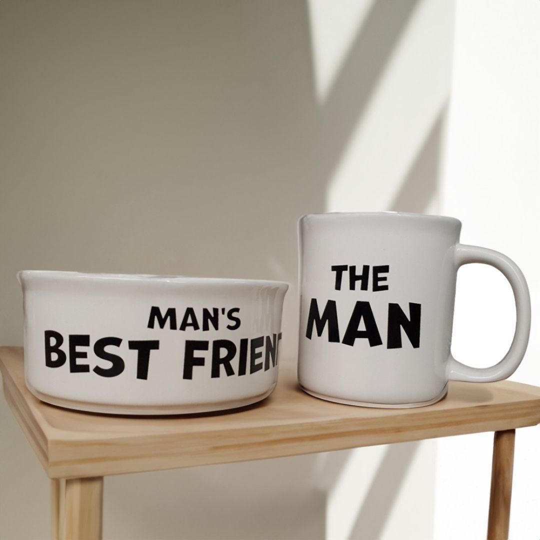 Man&#39;s Best Friend Mug &amp; Bowl Set