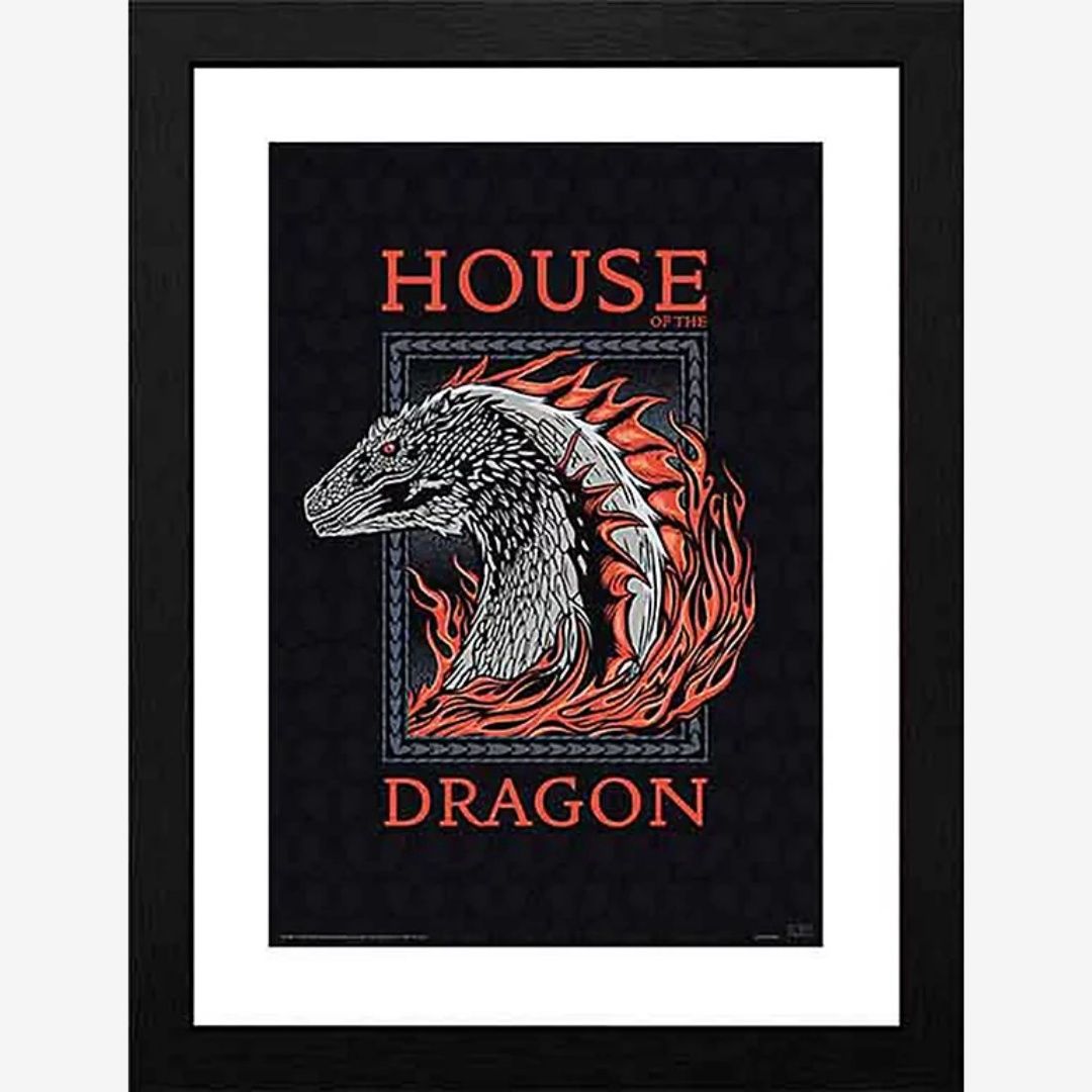 House Of The Dragon Red Dragon Framed Print