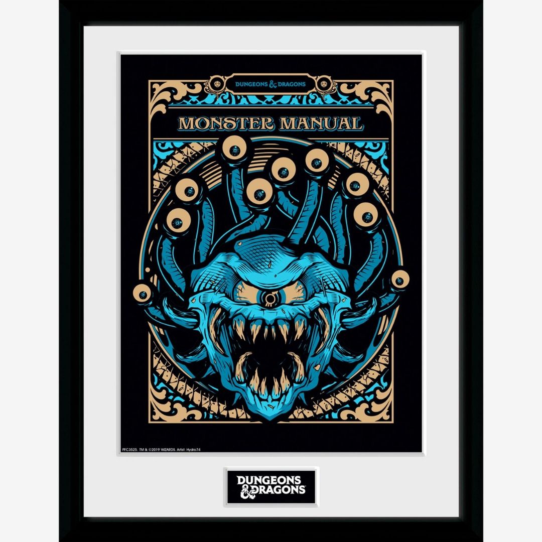 Dungeons &amp; Dragons Monster Manuel Framed Print