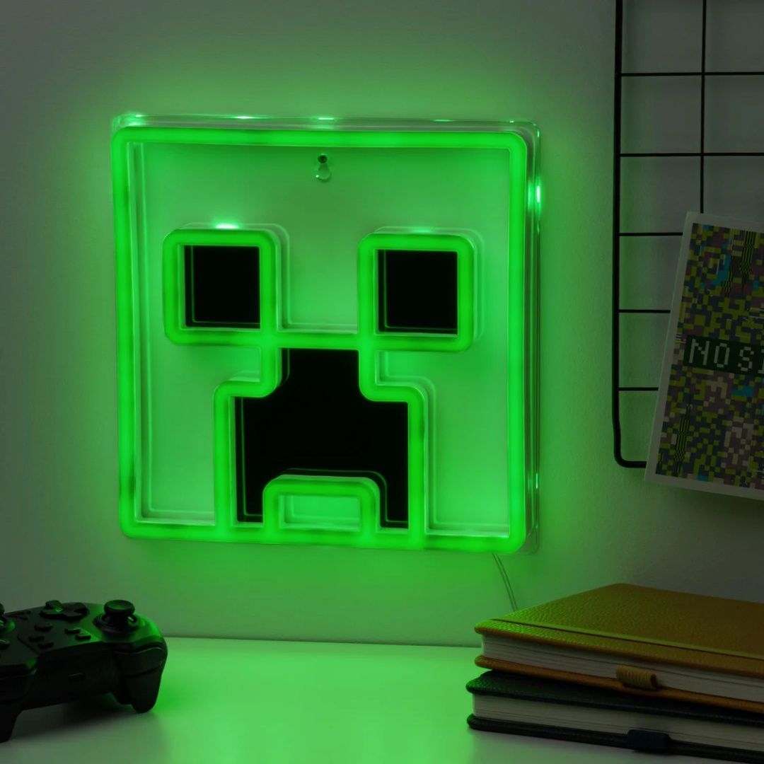 Minecraft Creeper Wall Mountable LED Neon Light
