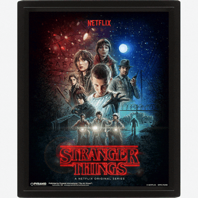 Stranger Things (One Sheet) 3D Lenticular Framed Print