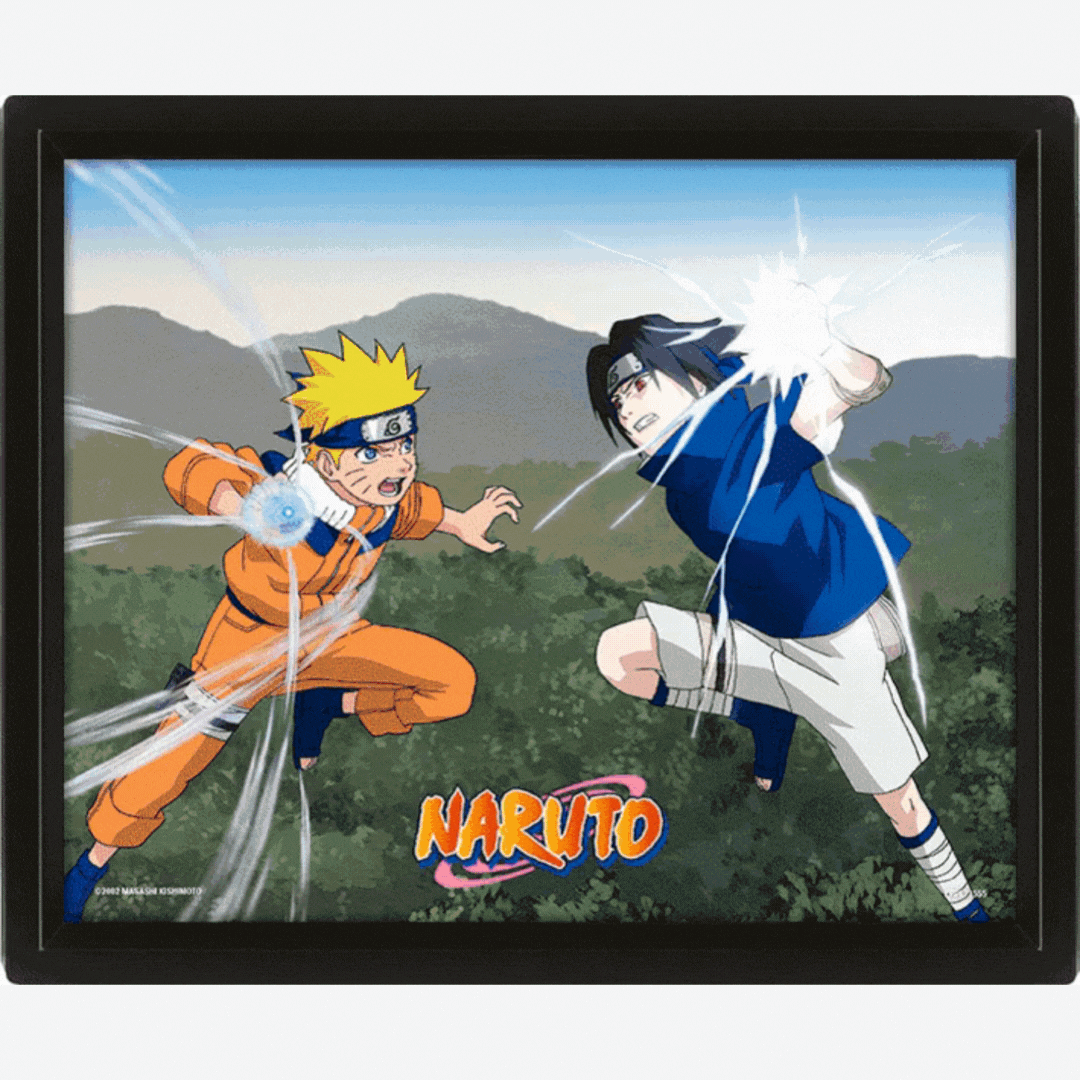Naruto (A Clash Of Power) 3D Lenticular Framed Print