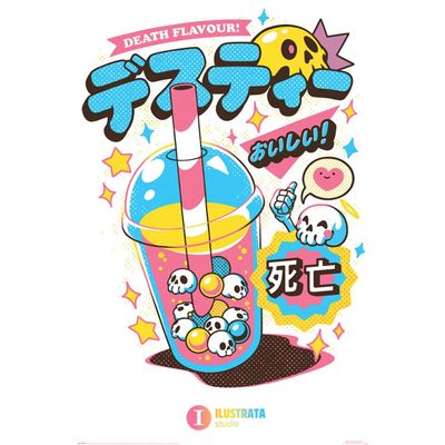 ILUSTRATA (DEATH BUBBLE TEA) MAXI POSTER (50)