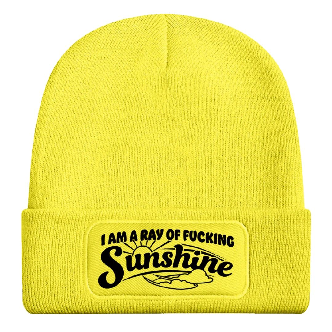 A Ray of Fucking Sunshine Yellow Neon Beanie
