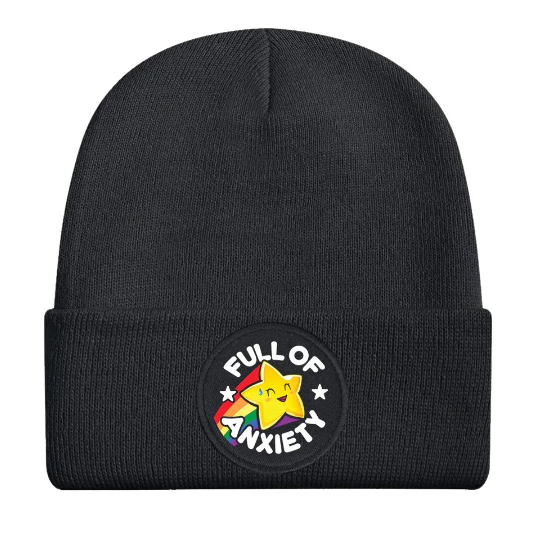 Full Of Anxiety Graphite Grey Beanie