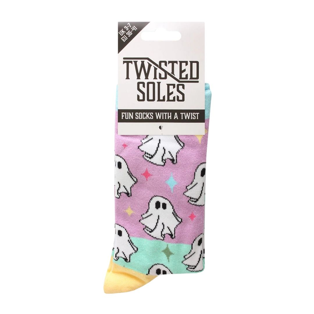 Twisted Soles x Galaxy Ghouls Adult Socks Size UK 3-7