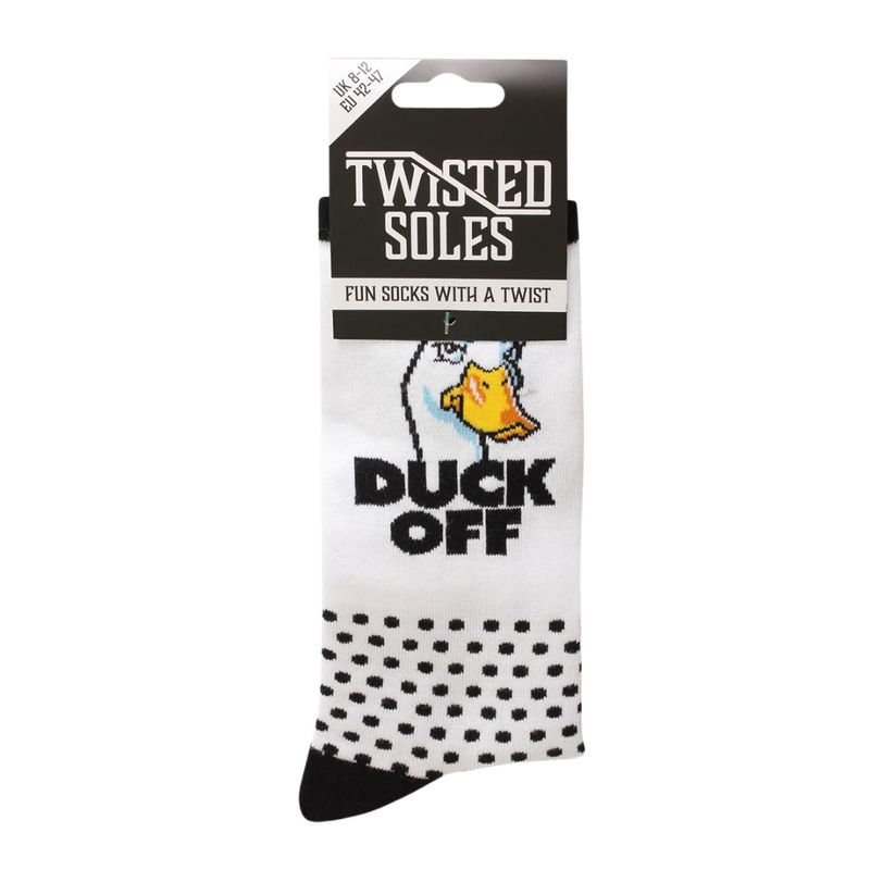 Twisted Soles Duck Off Adult Socks Size UK 8-12
