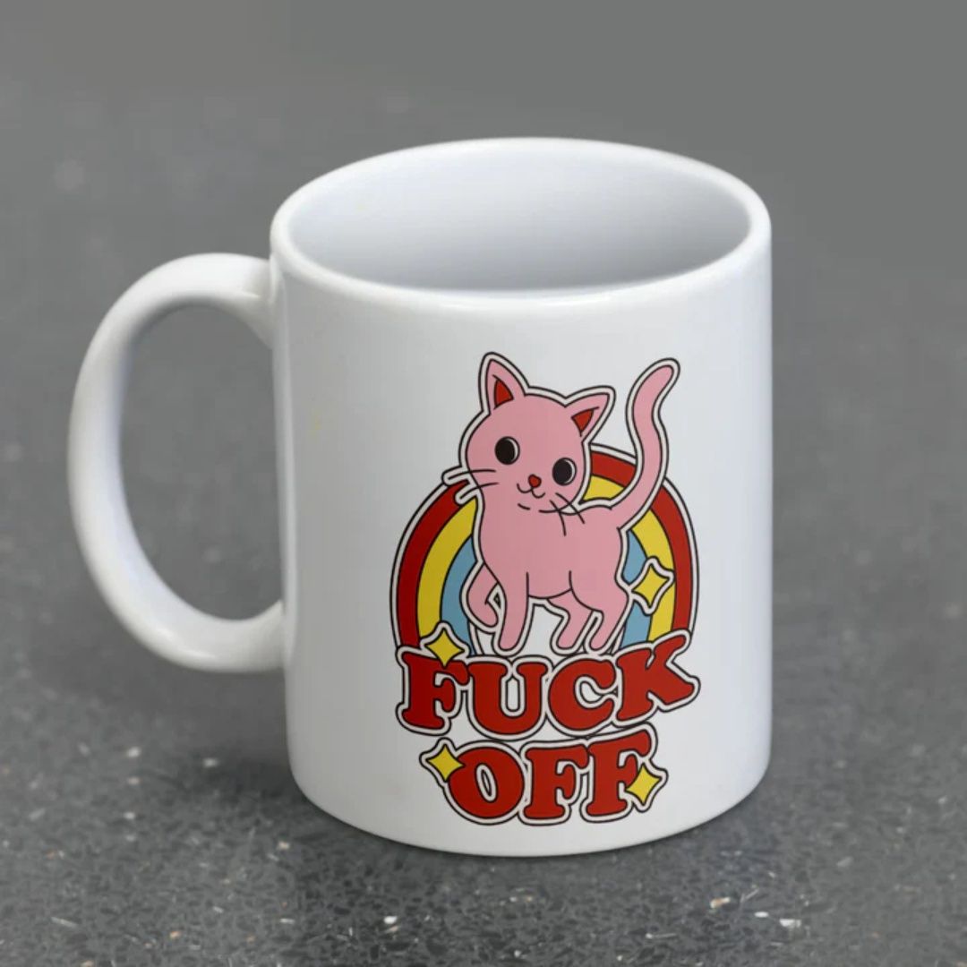 Threadless (Fuck Off) White Pod Mug