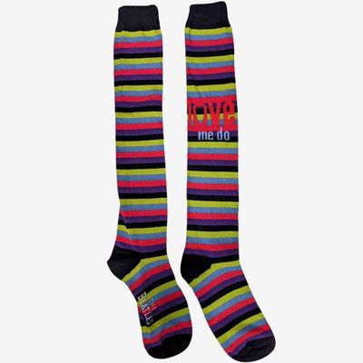 The Beatles Ladies Knee High Socks: Love Me Do (UK Size 4 - 7)