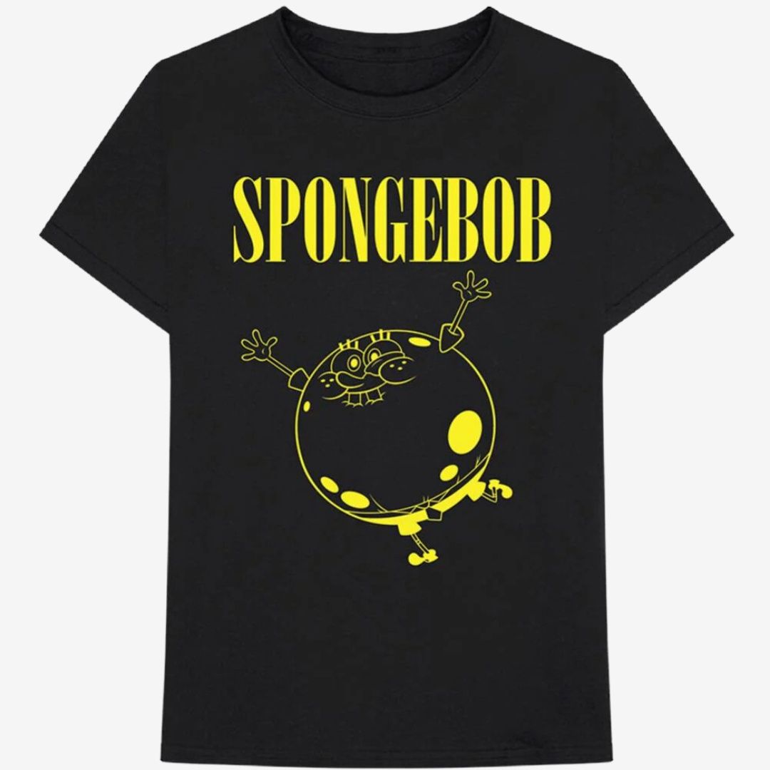 Nickelodian Unisex T-Shirt: SpongeBob Inflated Sponge, Size: Small