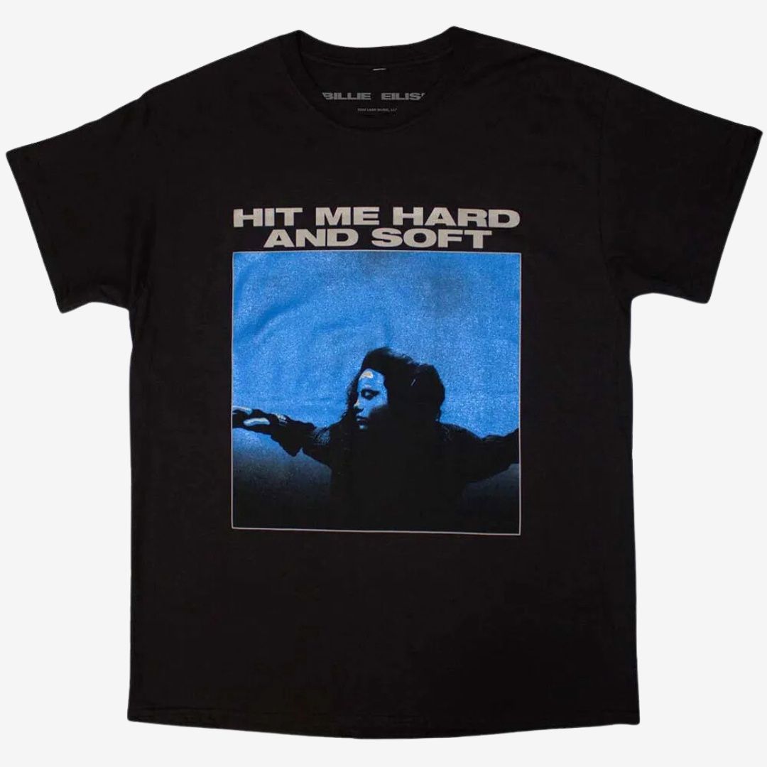 Billie Eilish Unisex T-Shirt: Hit Me Hard And Soft Tracklist (Back Print), Size: Medium