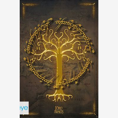 Lord Of The Rings Foil White Tree Maxi Poster (A4)