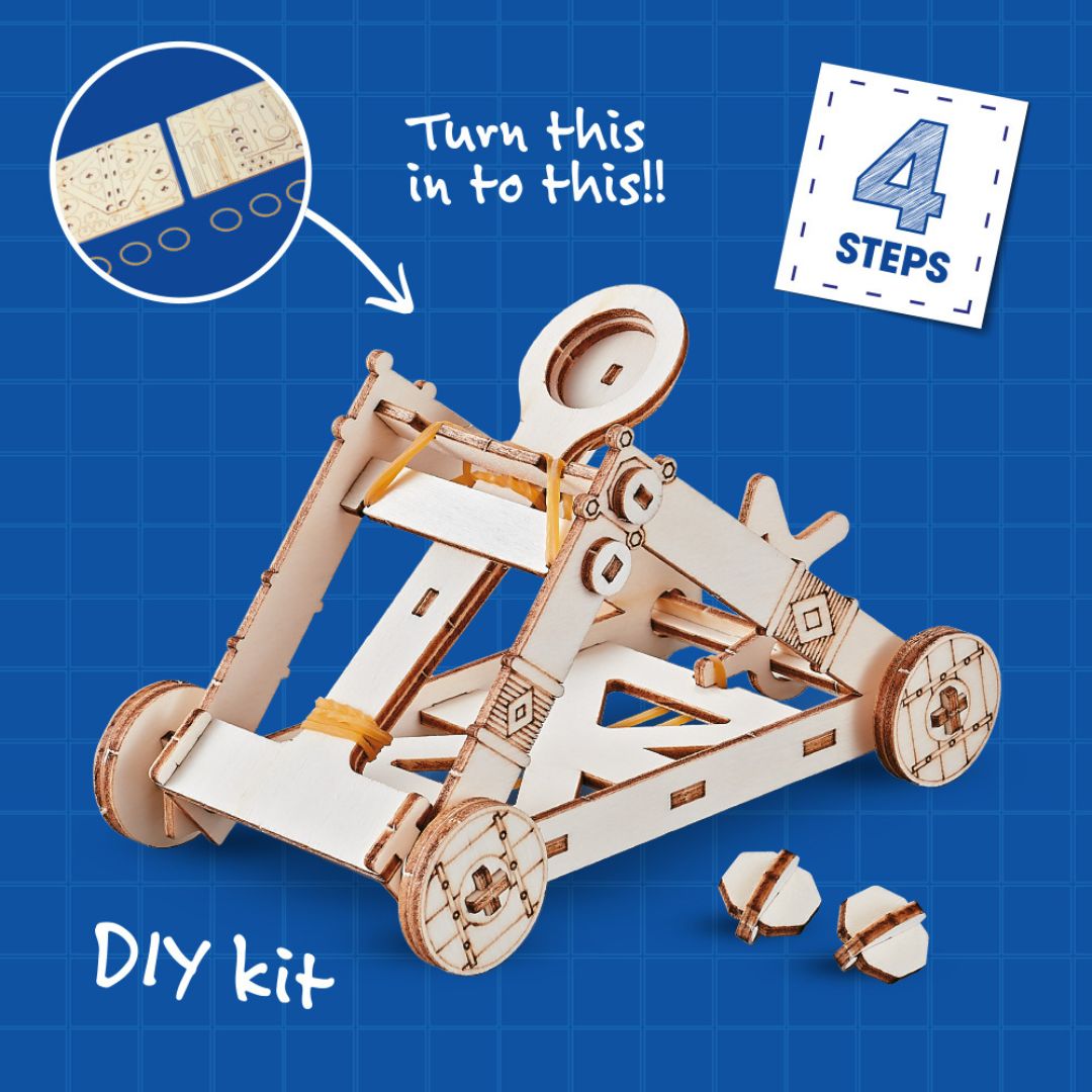 Build-Your-Own Wooden Trebuchet Catapult
