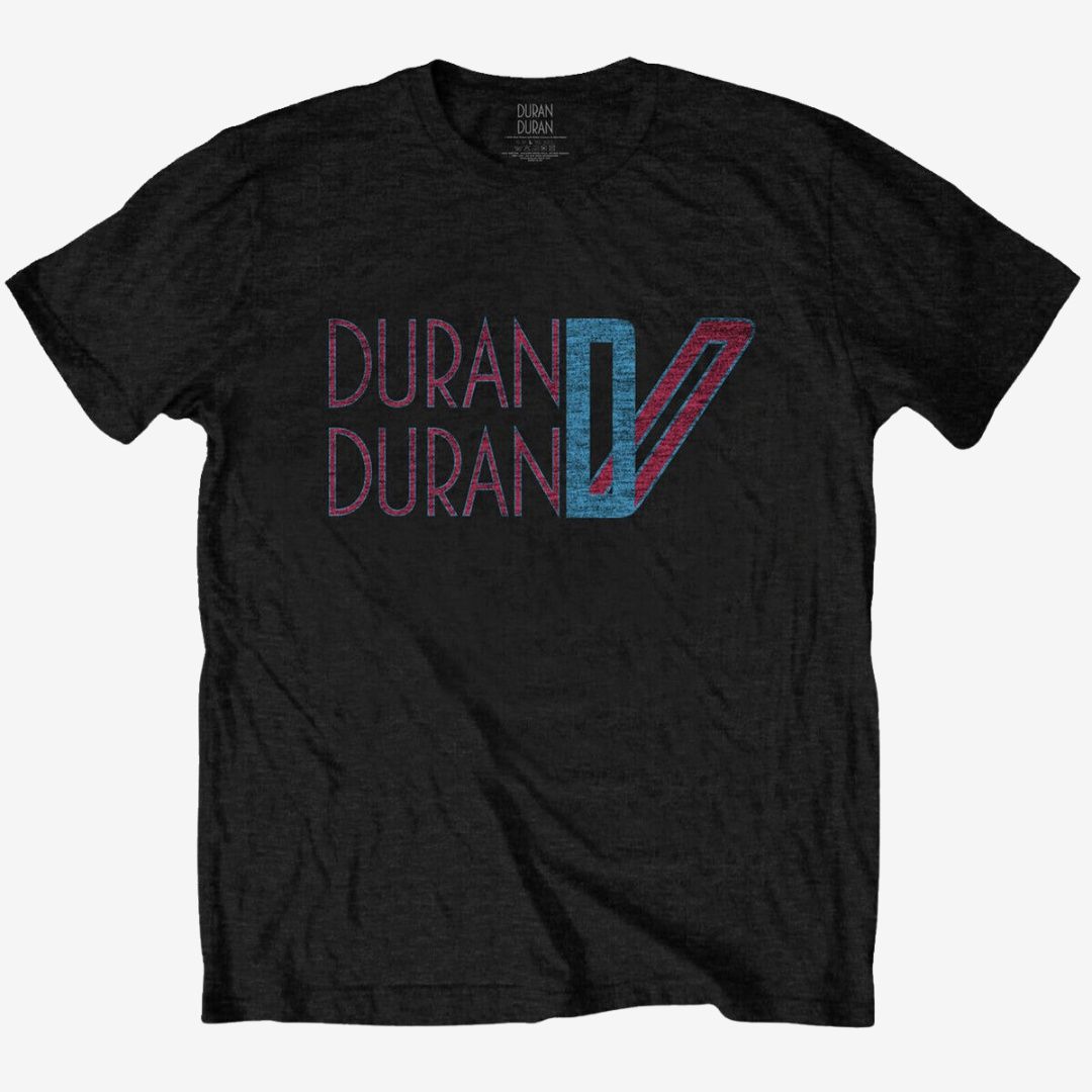 Duran Duran Unisex T-Shirt: Double D Logo, Size: Medium