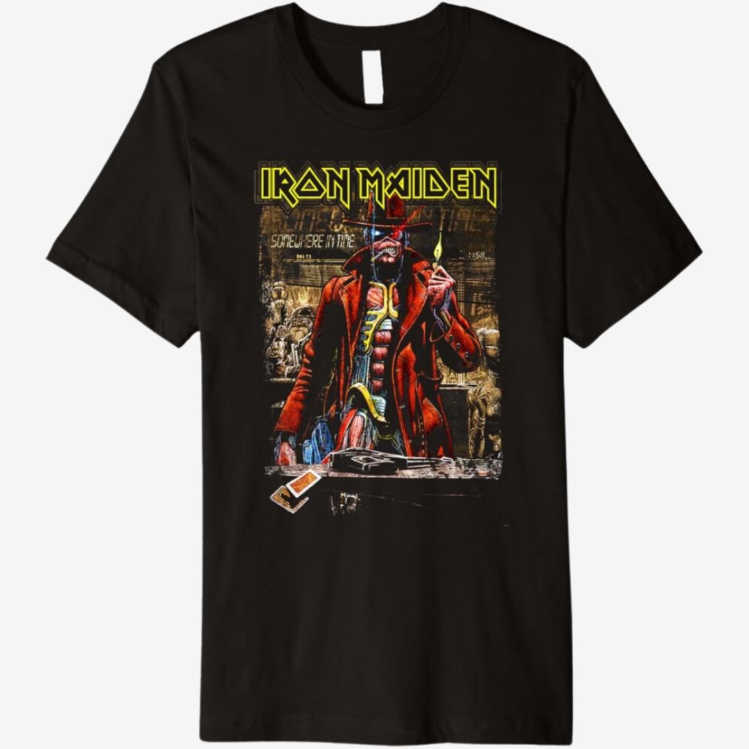 Iron Maiden Unisex T-Shirt: Stranger Sepia, Size: Medium