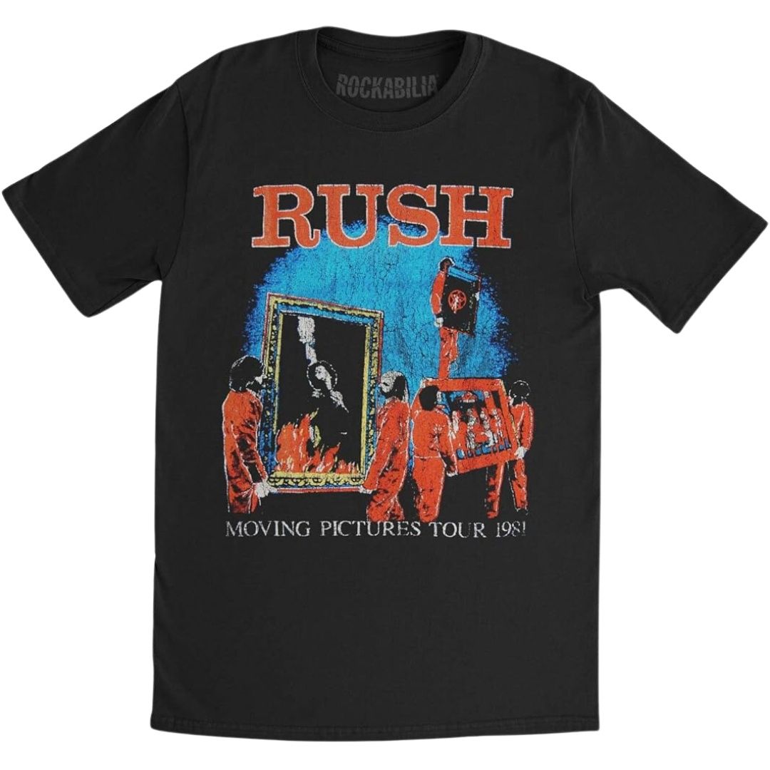 Rush Unisex T-Shirt: 1981 Tour (Back Print), Size: Medium