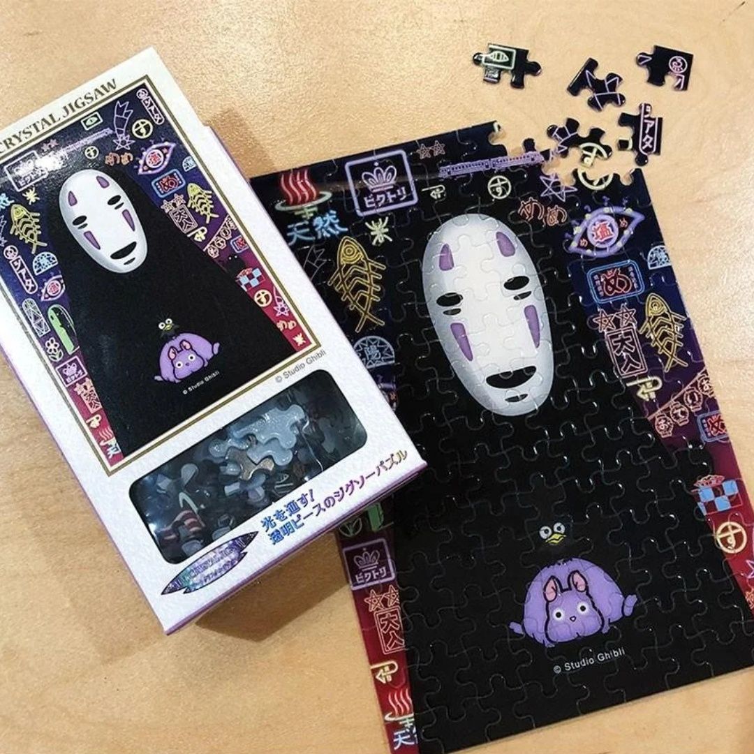 Spirited Away Jigsaw Puzzle Stained Glass No Face (126 pieces)