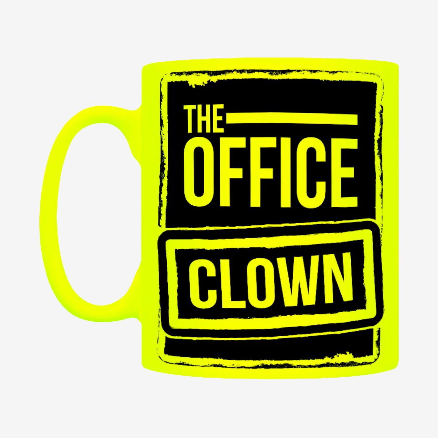 The Office Clown Yellow Neon Mug