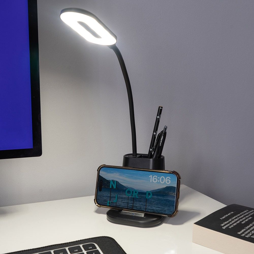 Wireless Charging Desk Lamp &amp; Tidy