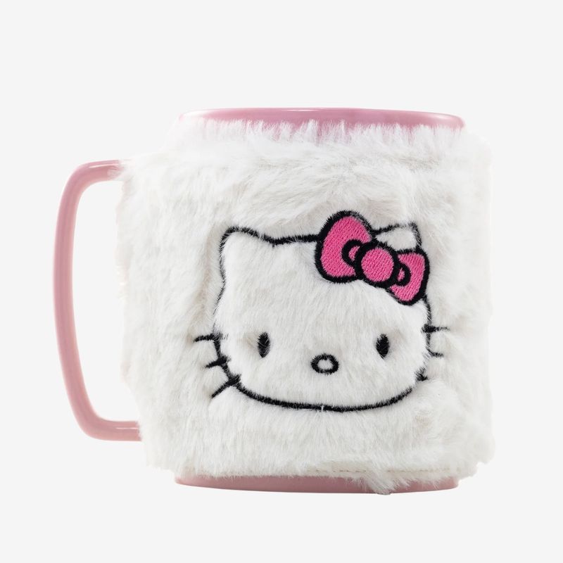 HELLO KITTY (PINK BOW FACE ICON) FUZZY MUG