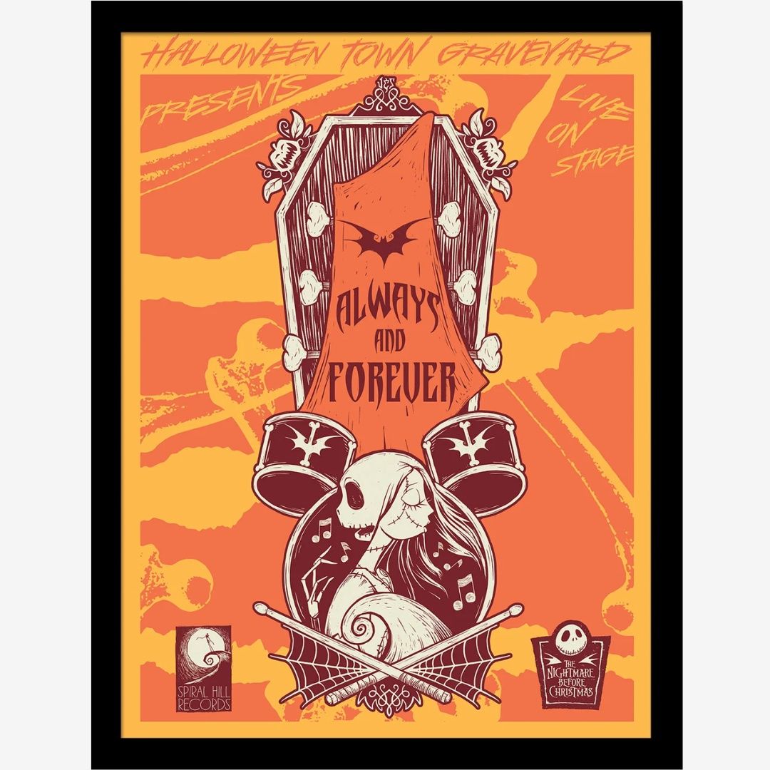 NIGHTMARE BEFORE CHRISTMAS (ALWAYS AND FOREVER) COLLECTOR PRINT (FRAMED)
