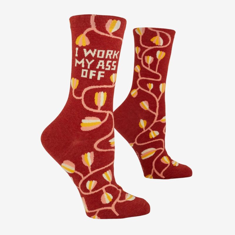 I Work My Ass Off Socks